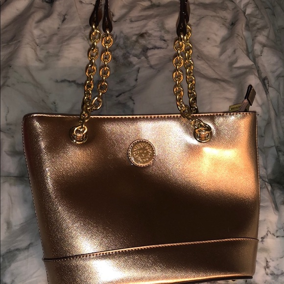 anne klein gold purse